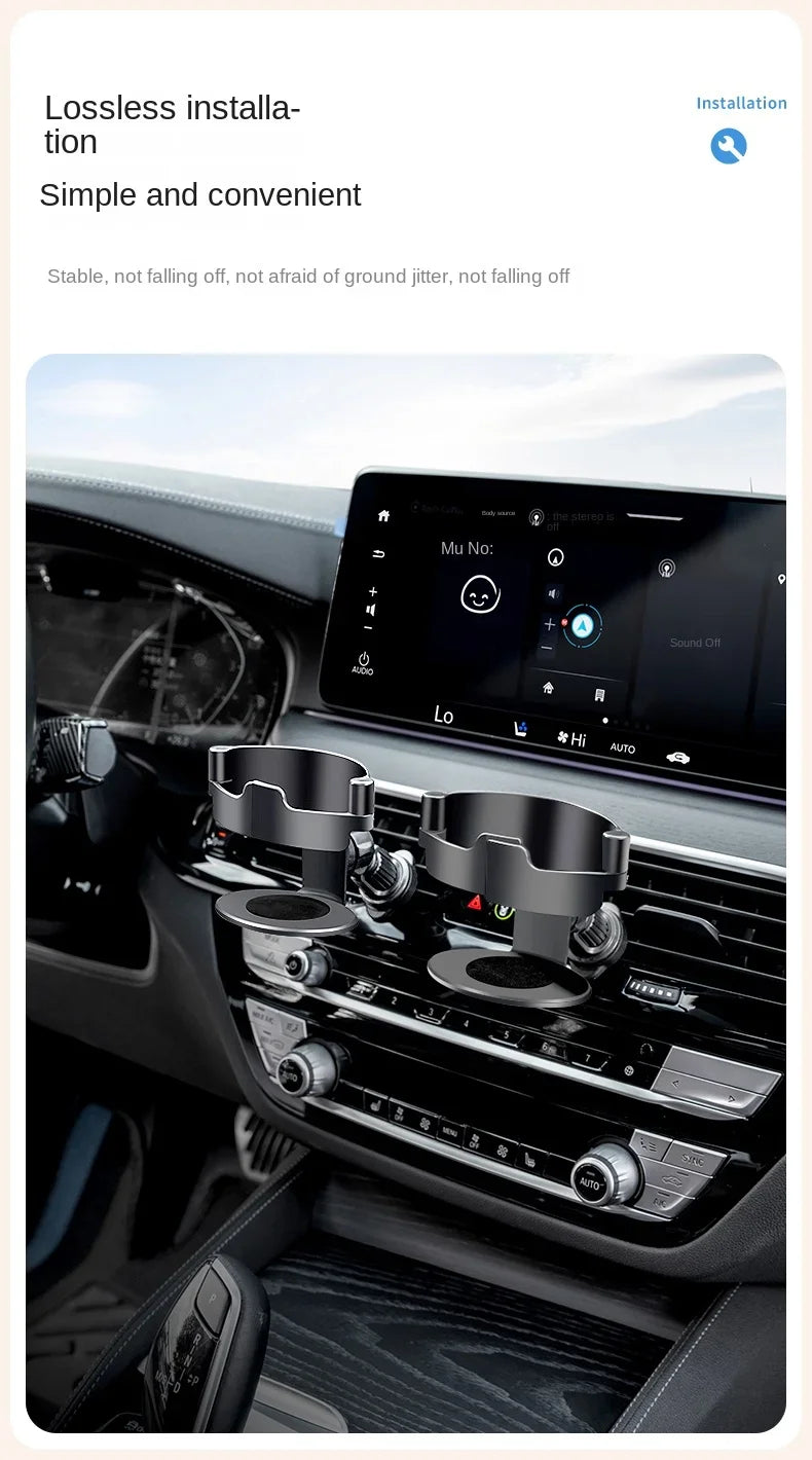 Car Water Cup Holder Tea beverage Holder Car air conditioning outlet ashtray fixed frame seat multi-function