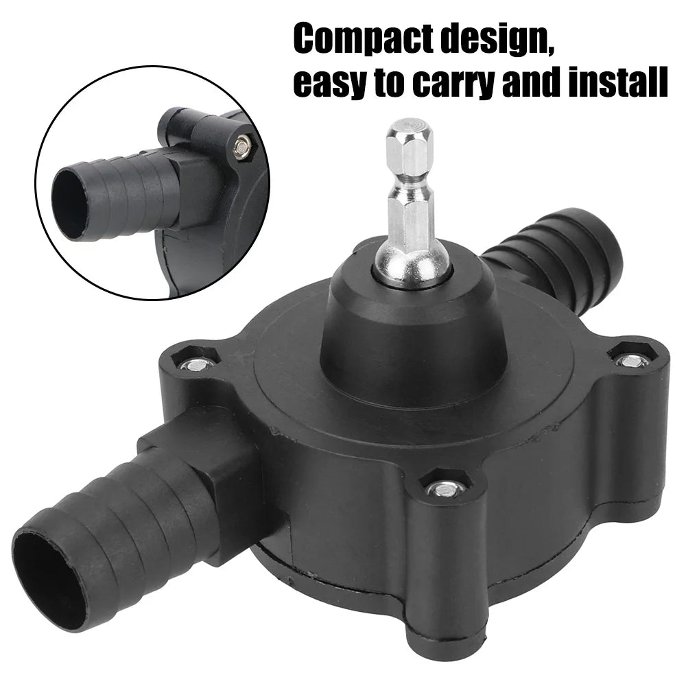 Portable Home Garden Outdoor Tool Electric Drill Pump Diesel Oil Fluid Water Pump Mini Hand Self-priming Liquid Transfer Pumps
