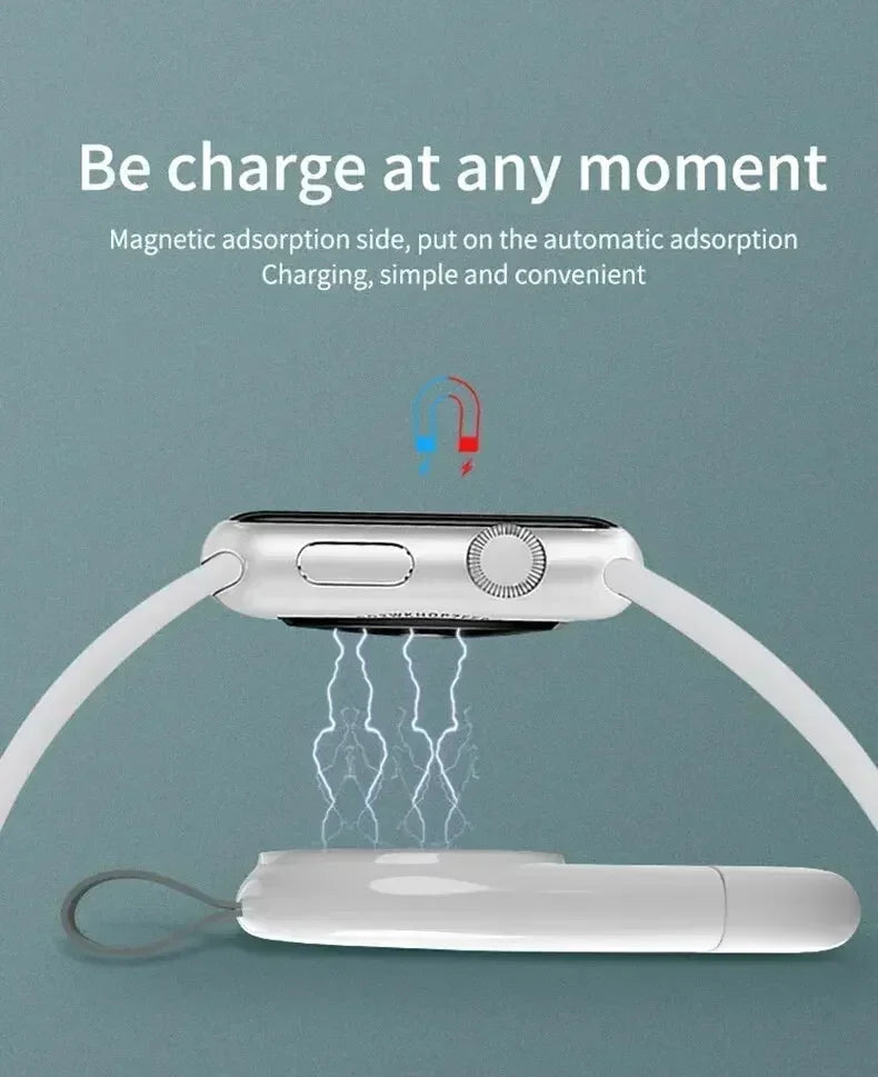 Magnetic Watch Wireless Charger Dock Base For iWatch Series 10 9 8 7 6 5 4 SE/3/2 Utlra Portable Travel Wireless Charging Stand