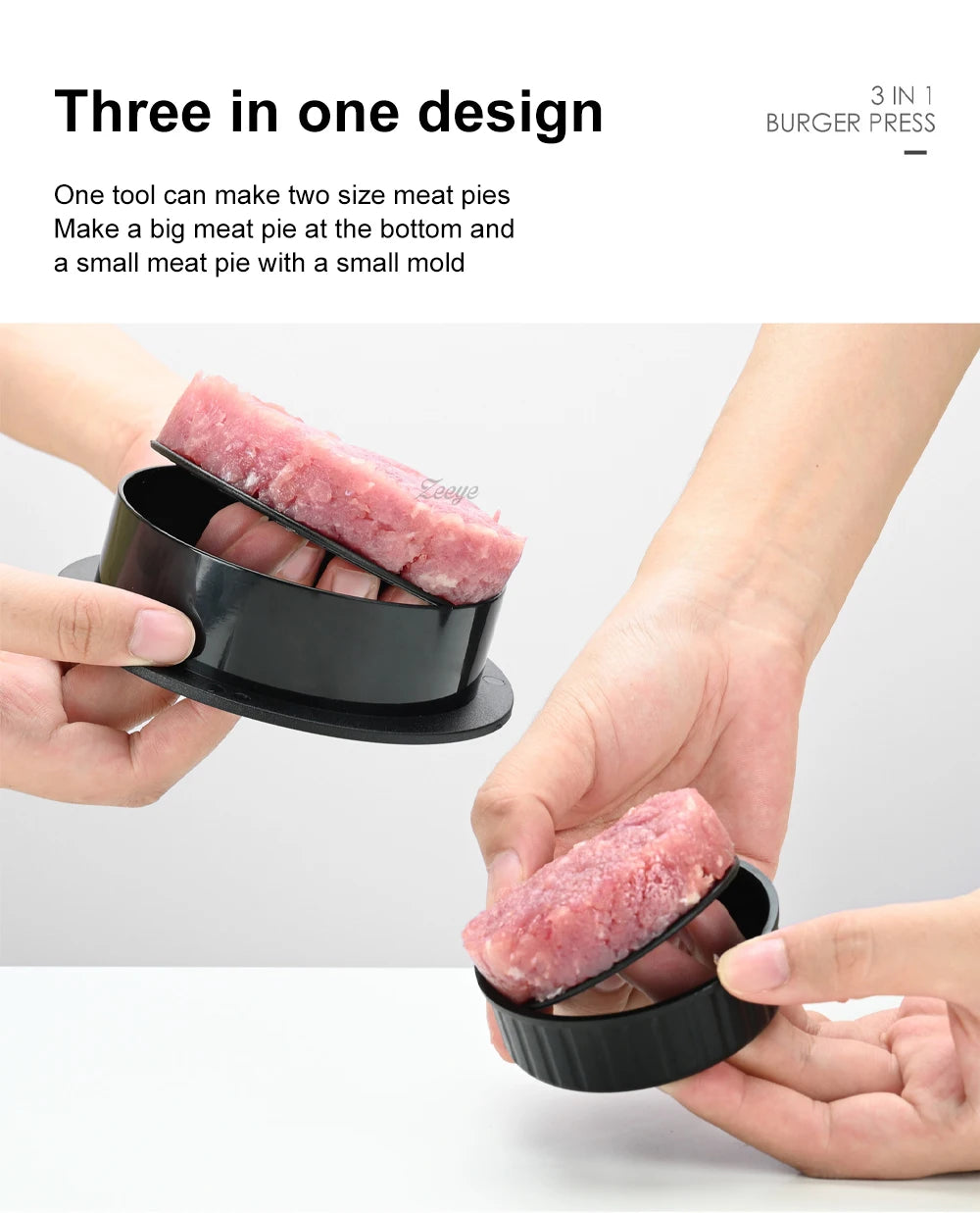 Manual Hamburger Meat Press Maker Rice Ball Mold Round Beef Grill Burger Press Patty Meatballs Maker Device Kitchen Accessories