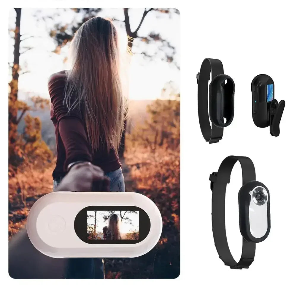 HD 1080P Wireless Collar Camera No WiFi Needed Dog Cat Pet Camera Collar Nanny Camera Video Records for Cats Dogs Birthday Gift