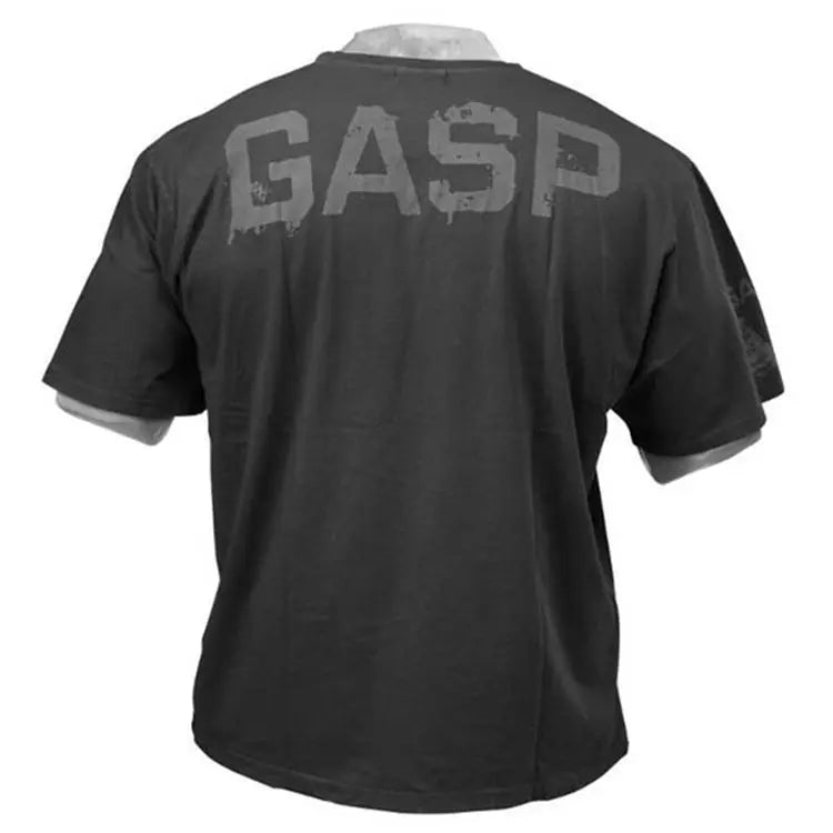 Fitness And Sports T-shirt Men's Loose Top European And American Large-sized Quick-drying Short-sleeved Shirt Fitness Training