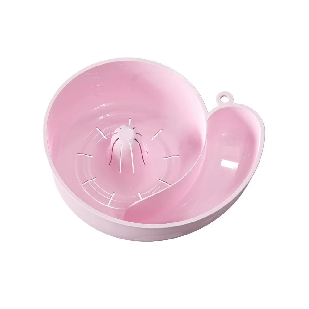 Snail Shape Fruit Drainer Basket Creative Automatic Rotation Clean Vegetable Washing Basin Multi-Functional Reusable
