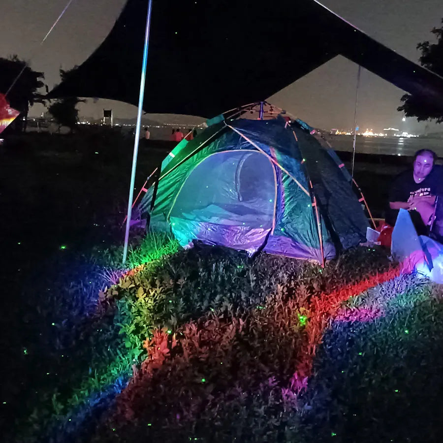 SA204 RGB LED Motive Aurora Projector Night Green Laser Sky Stars Disco Light Nebula Cloud Christmas Children Bedroom Stage Lamp