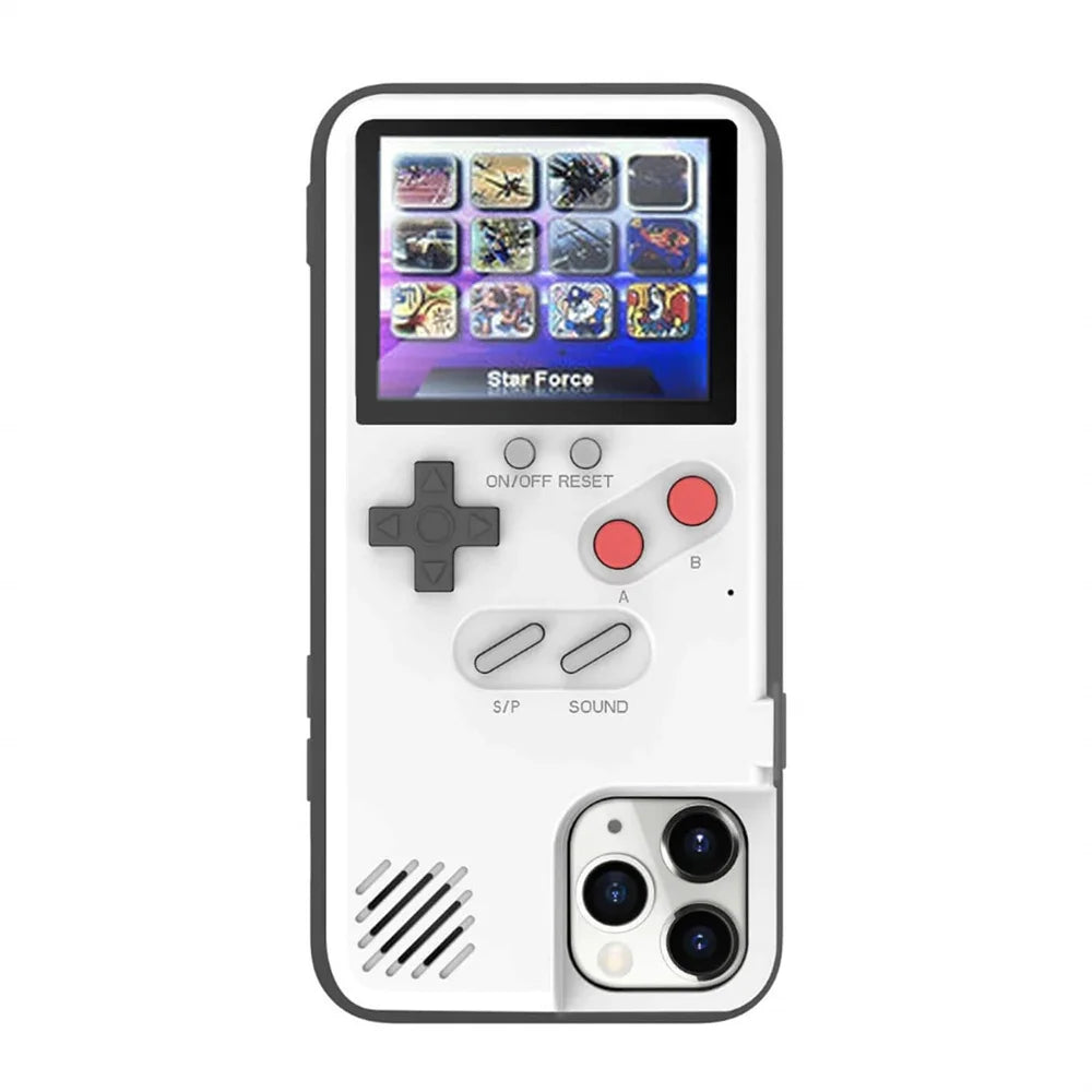 For iPhone 14 16 15 12 13 Pro Max X Xr Xs Max 7 8 Plus SE 2022 Playable Gameboy Case Retro 3D Video Game Cover Console
