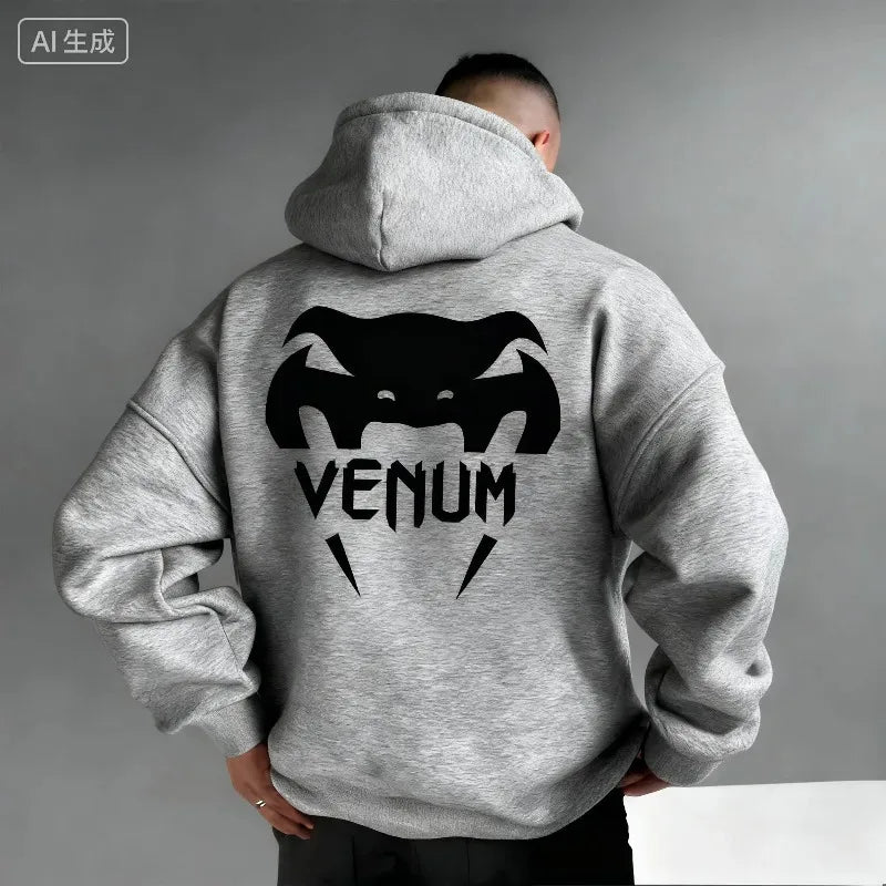 2025-26 New UFC Men's Boxing Sports Hoodie, Warm and Comfortable Casual Hoodie for Autumn and Winter, Fashionable Printed