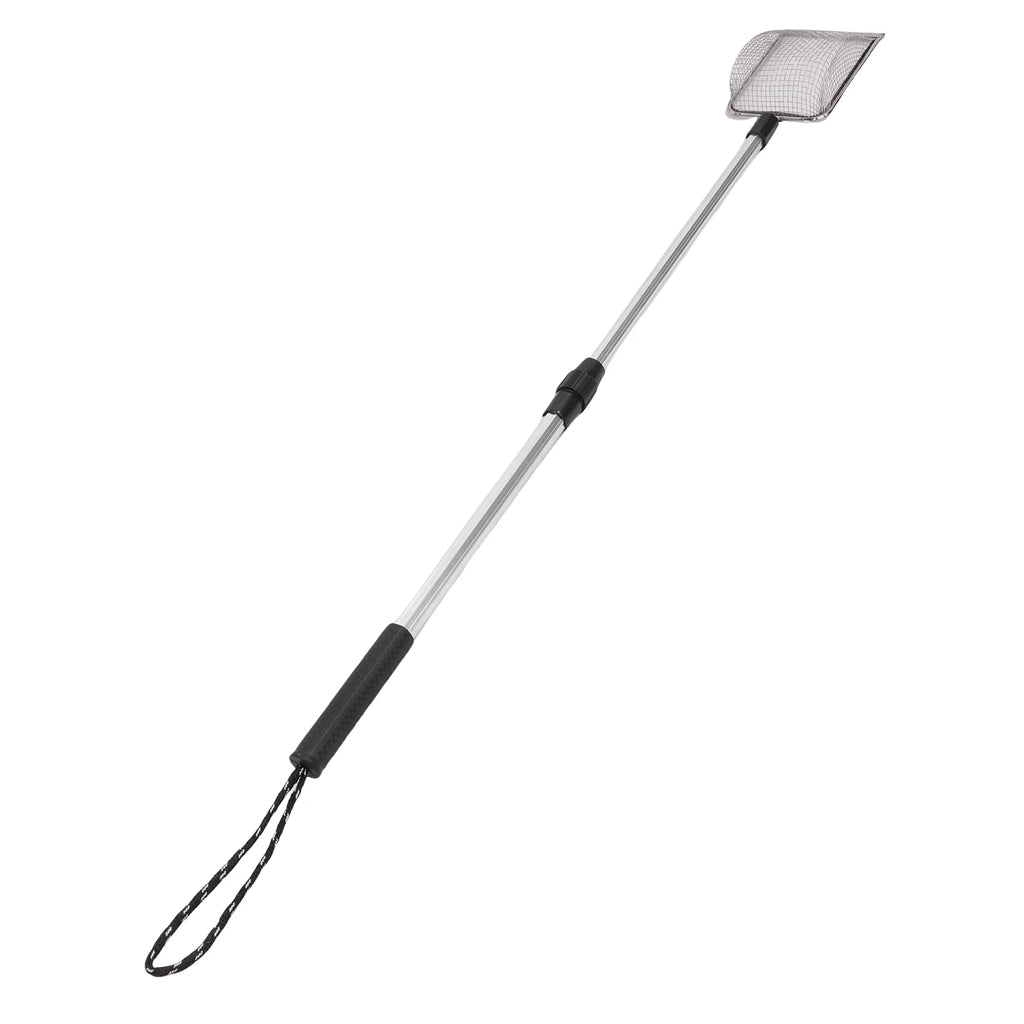 Cat Poop Shovel Stainless Steel Anti Bending Extendable Litter Sifting Shovel Anti Stick Long Handle Adjustable for Litter Box