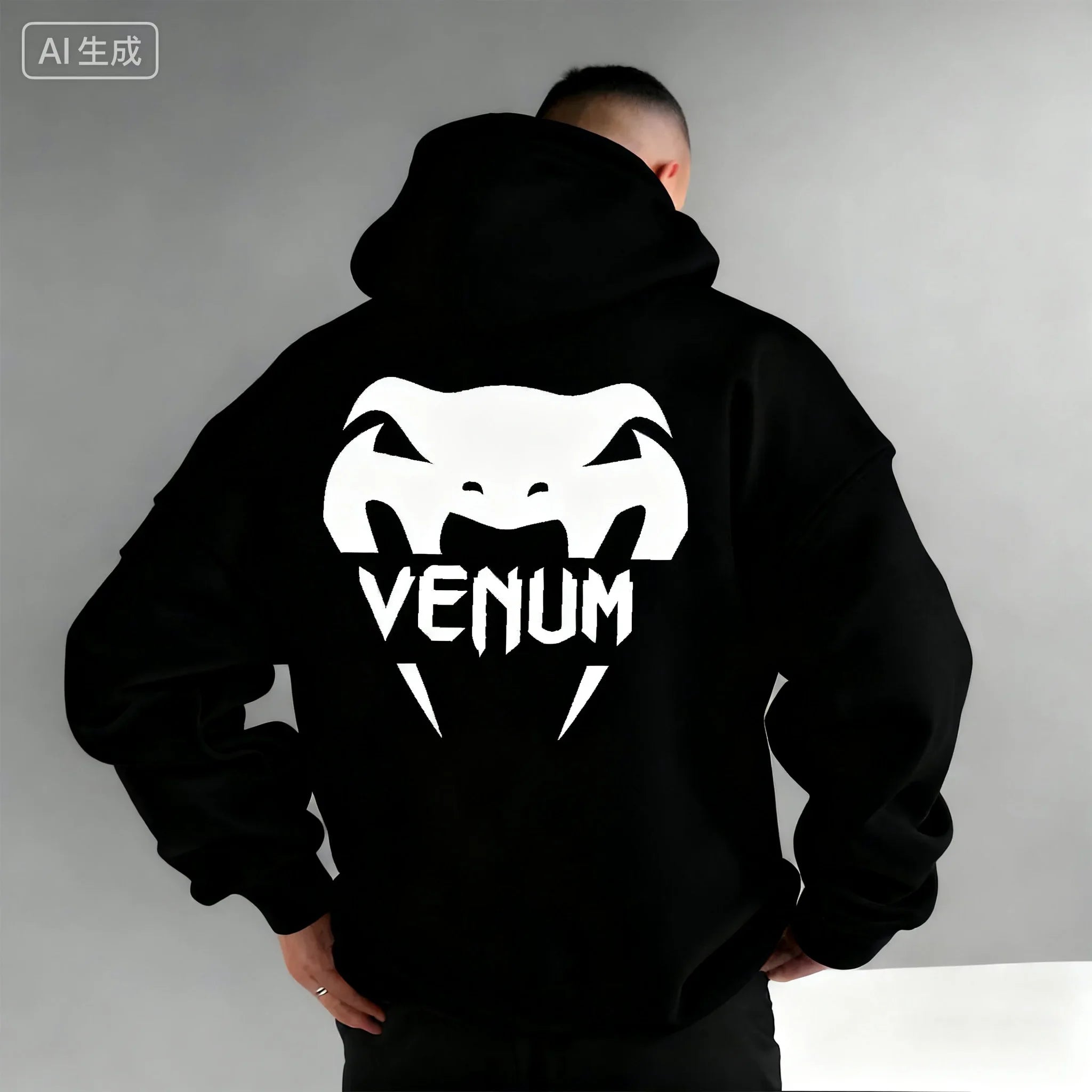 2025-26 New UFC Men's Boxing Sports Hoodie, Warm and Comfortable Casual Hoodie for Autumn and Winter, Fashionable Printed
