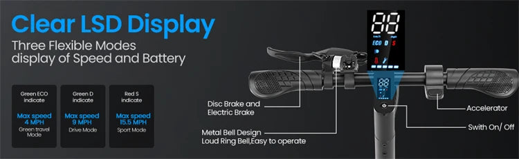 Electric Scooter 350W E Scooter Shock-absorbing ‎8.5 Inches Folding waterproof Commuting Electric Scooters