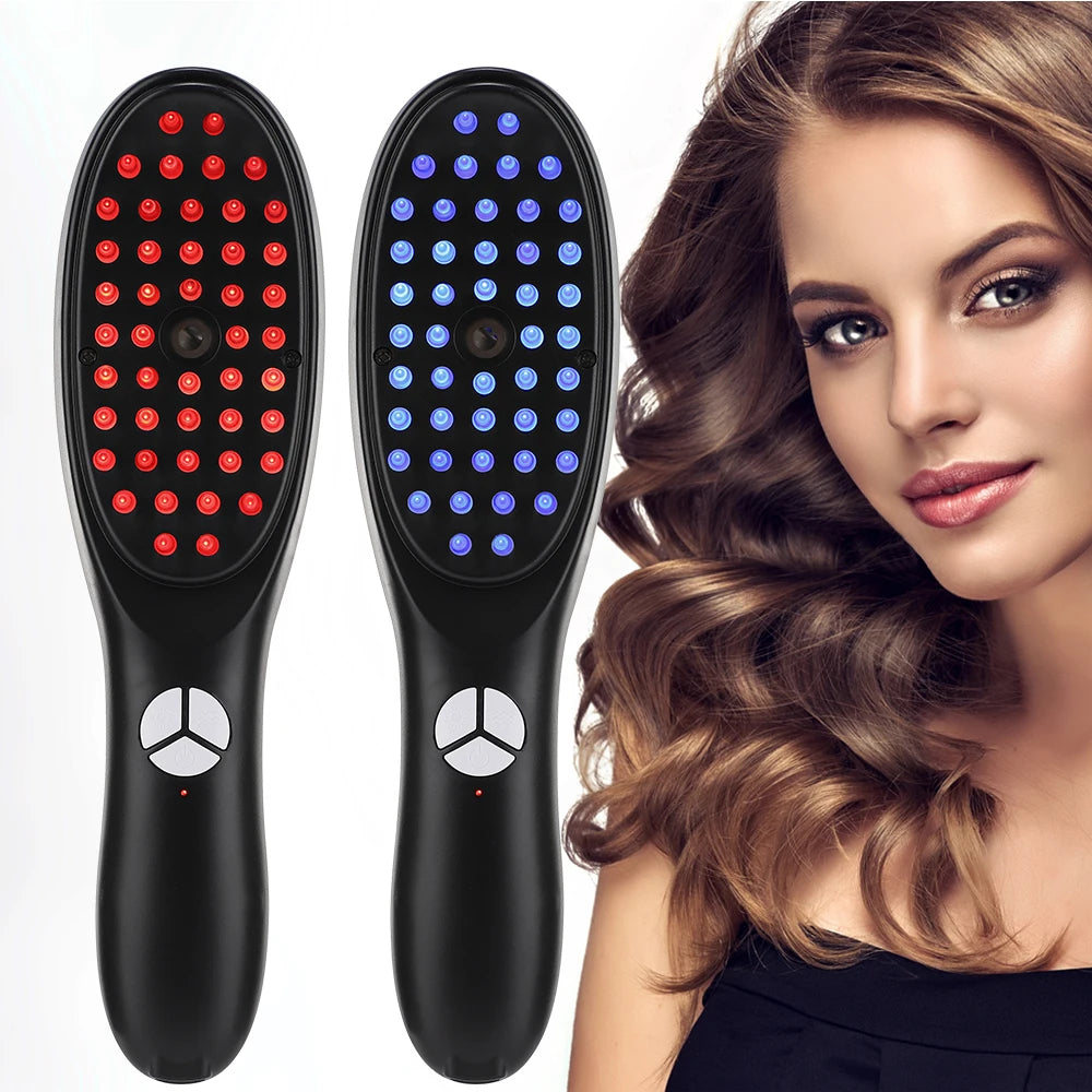 Electric Spray Massage Comb Hair Growth Vibration Head Massager Brush LED Anti Hair Loss Scalp Liquid Medicine Atomizing Comb