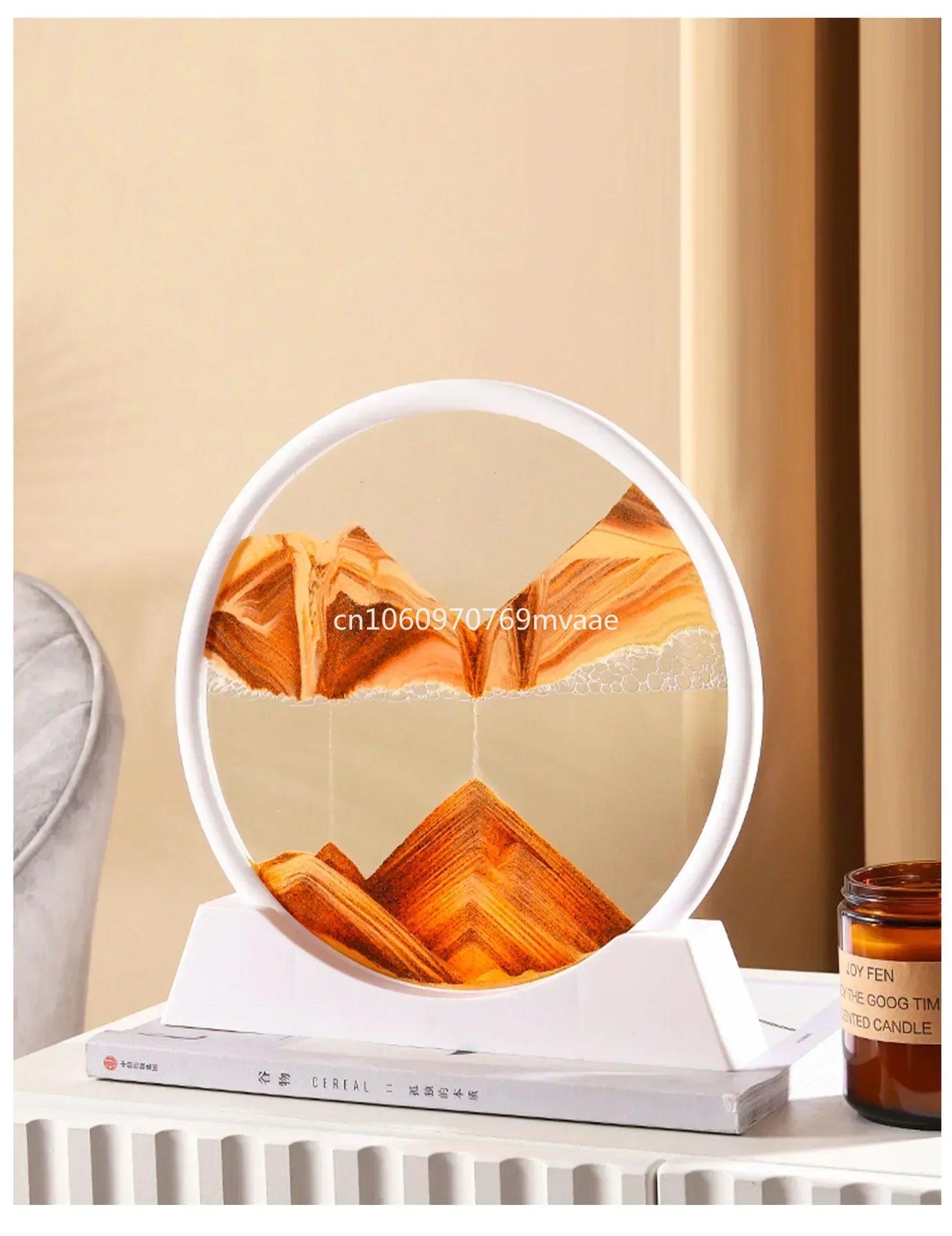 Sandscape Moving Sand Art Frame Quicksand 3D Dynamic Liquid Hourglass Kinetic Sand Painting Flowing Sand Office Home Decor Gifts
