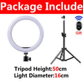33cm LED Selfie Ring Light Photography Lights Warm Cold Lamp With Tripod Dimmable USB Ringlight For Tiktok Video Live Fill Lamp