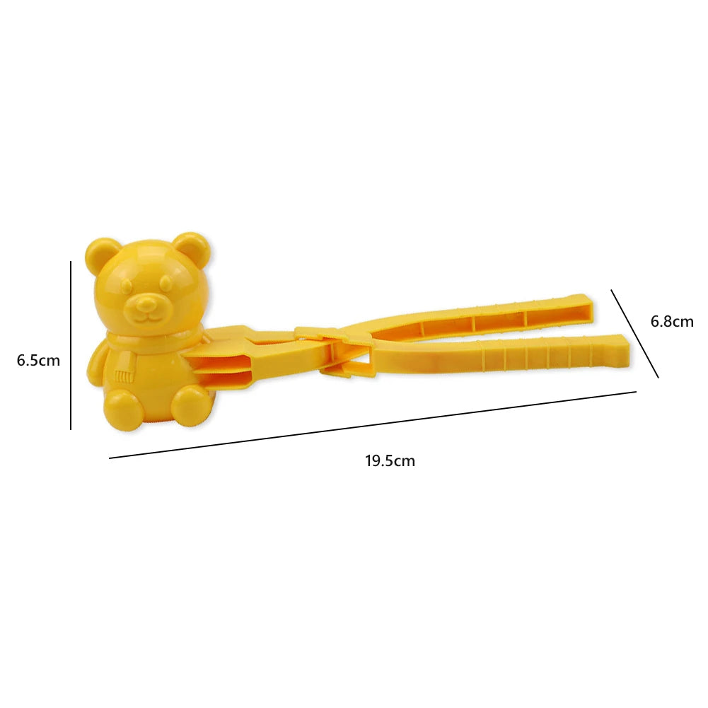 Snowball Maker Clip for Kids Adult Heart Snowflake Duck Shape Clip Tongs for Outdoor Sand Snow Ball Mold Toys Fight Sports Toys