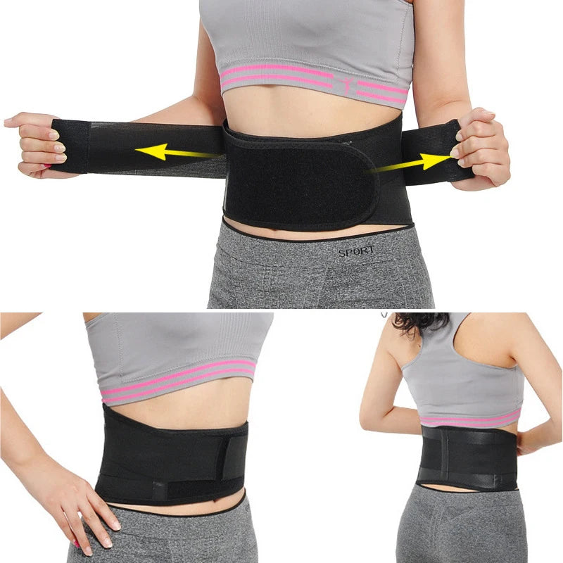 1PC Tourmaline Self-heating Magnetic Therapy Waist Belt,Waist and Back Support Brace,20 Magnets Adjustable Sports Support Belt