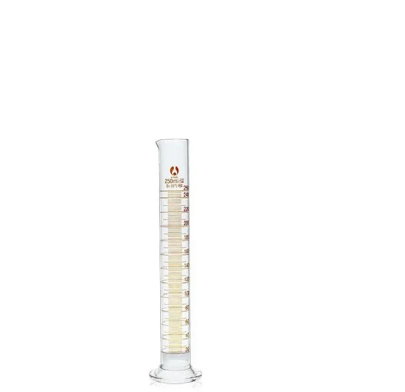 1PCS Lab Measuring Cylinder Set 5ml 10ml 25ml 50ml 100ml 200ml 500ml, Thick Glass Graduated Cylinder Kit for Laboratory Supplies