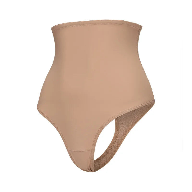 Cross-border Women's High Waist ThongT-back Tummy Control Panties with Non-slip Waistband Strong Waist Cinching and shaper