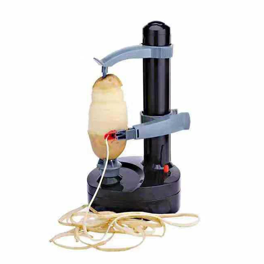 Electric Potato Peeler Multifunctional Fruit Peeler With Adapter And Spare Blades Kitchen Automatic Rotating Peeling Tool