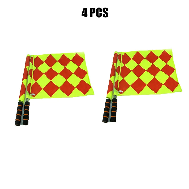 2/4/8/16Pcs World Soccer Referee Flag Fair Play Sports Match Football Linesman Europe Flags Referee Equipment