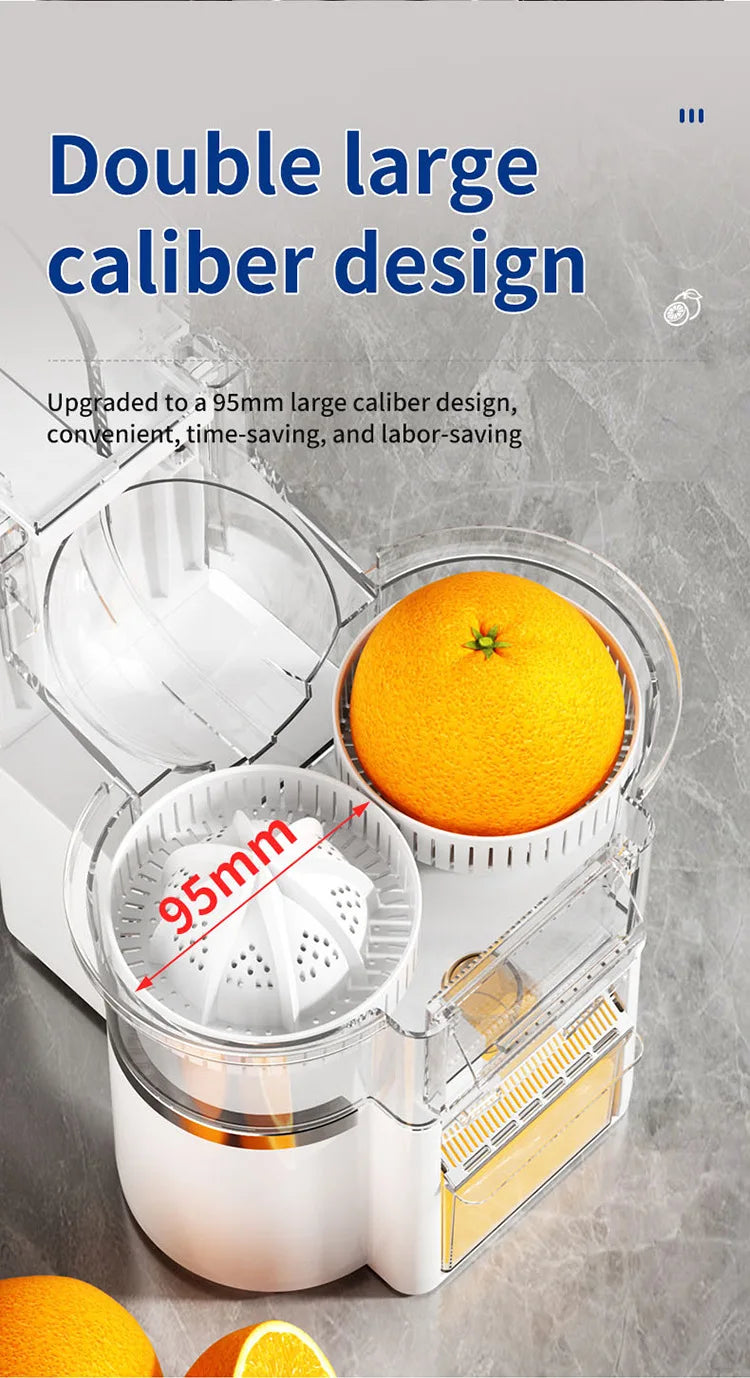 DualHead Electric Orange Juicer Squeezer Citrus Juicer Machines with Power Cord Cleaning Brush for Home Kitchen