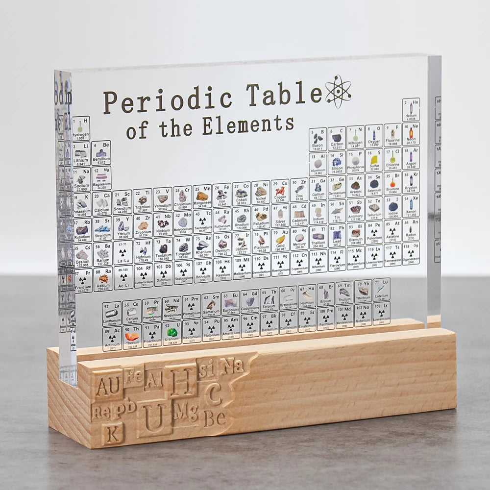 Periodic Table Ornament Learning Tool Display Teaching Props Student Gifts Desktop Decorations