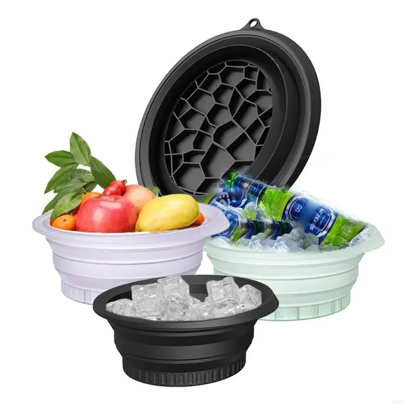 Face Ice Bath Bowl for Facials Plunge Dipping Face Folding Ice Facials Washbasin Facials Skin Cares Tool for Home Travel