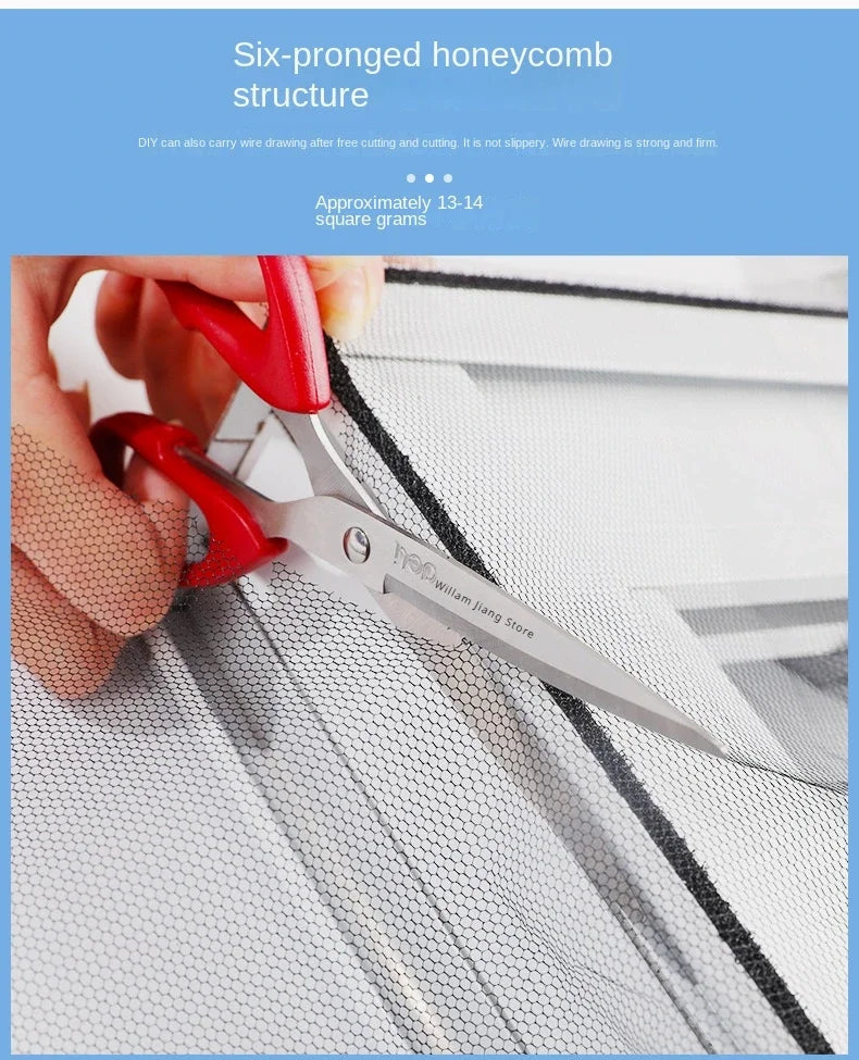 DIY Mosquito Net for Bed Window Home Textile the Mesh Indoor Self-adhesive Anti-insect and Fly Screen Curtains Garden