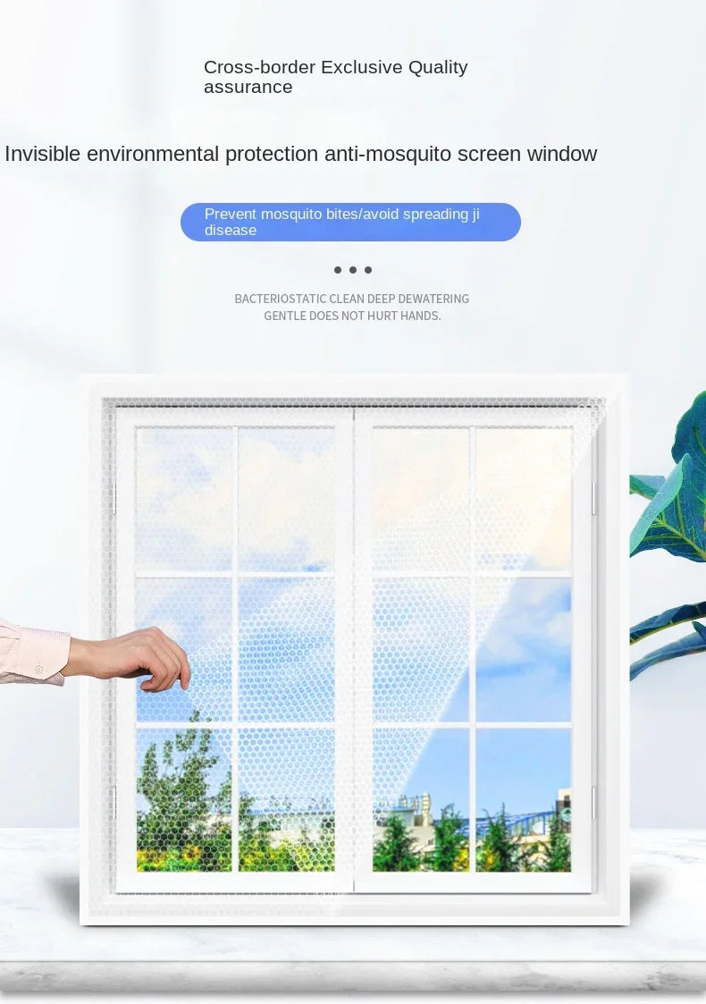 DIY Mosquito Net for Bed Window Home Textile the Mesh Indoor Self-adhesive Anti-insect and Fly Screen Curtains Garden