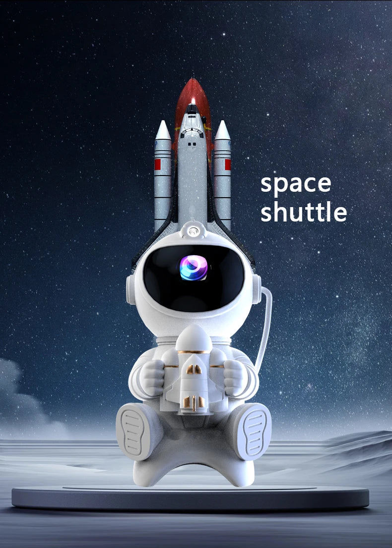 Astronaut LED Star Projector Night Light Galaxy Projectors Bluetooth Speaker for Bedroom Room Decor Kids Gift Starry Sky Lamp