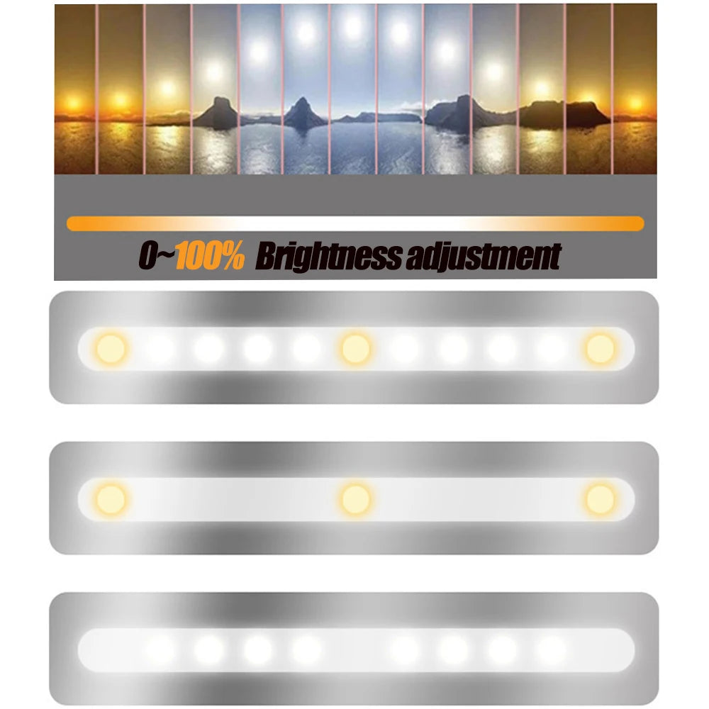 Car Sun Visor Vanity Mirror Cosmetic Mirror Rechargeable Makeup Mirror with 3 Light Modes 60 Leds Dimmable Clip-on Rear Wireless