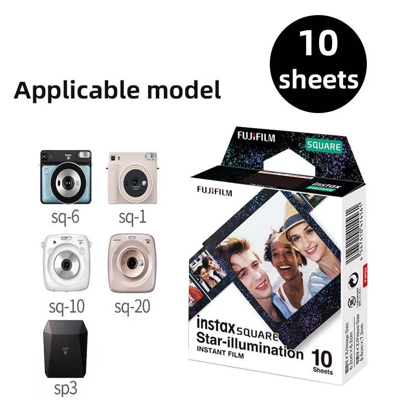 Fujifilm Instax Square White Edge Films Photo Paper 10-100 Sheets for Instax SQ10 SQ6 SQ20 Instant Camera Share SP-3 Printer