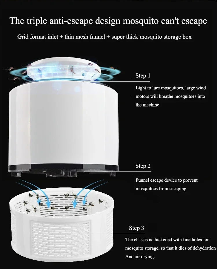 Indoor Physical Fly Killing Mosquito Household Photocatalyst Mosquito Killing Lamp Insect Trap Lamp LUV Repellent Lamp