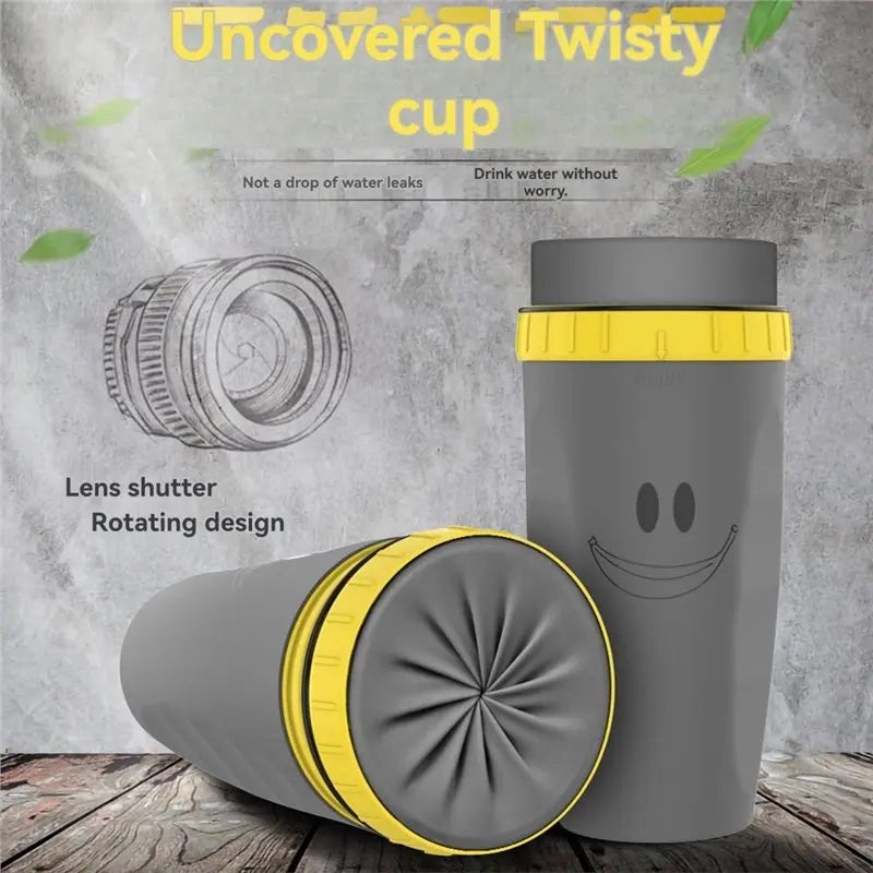 ABKO-French Twist Insulated Coffee Juice Cup For Cold Drinks, Portable Beverage Container With Straw For Travel& Outdoor