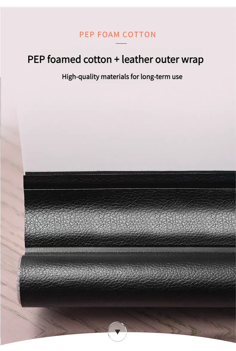 Door bottom sealing strip, windproof, noise-reducing, dust-proof, bedroom gap waterproof, insect-proof and soundproof strip