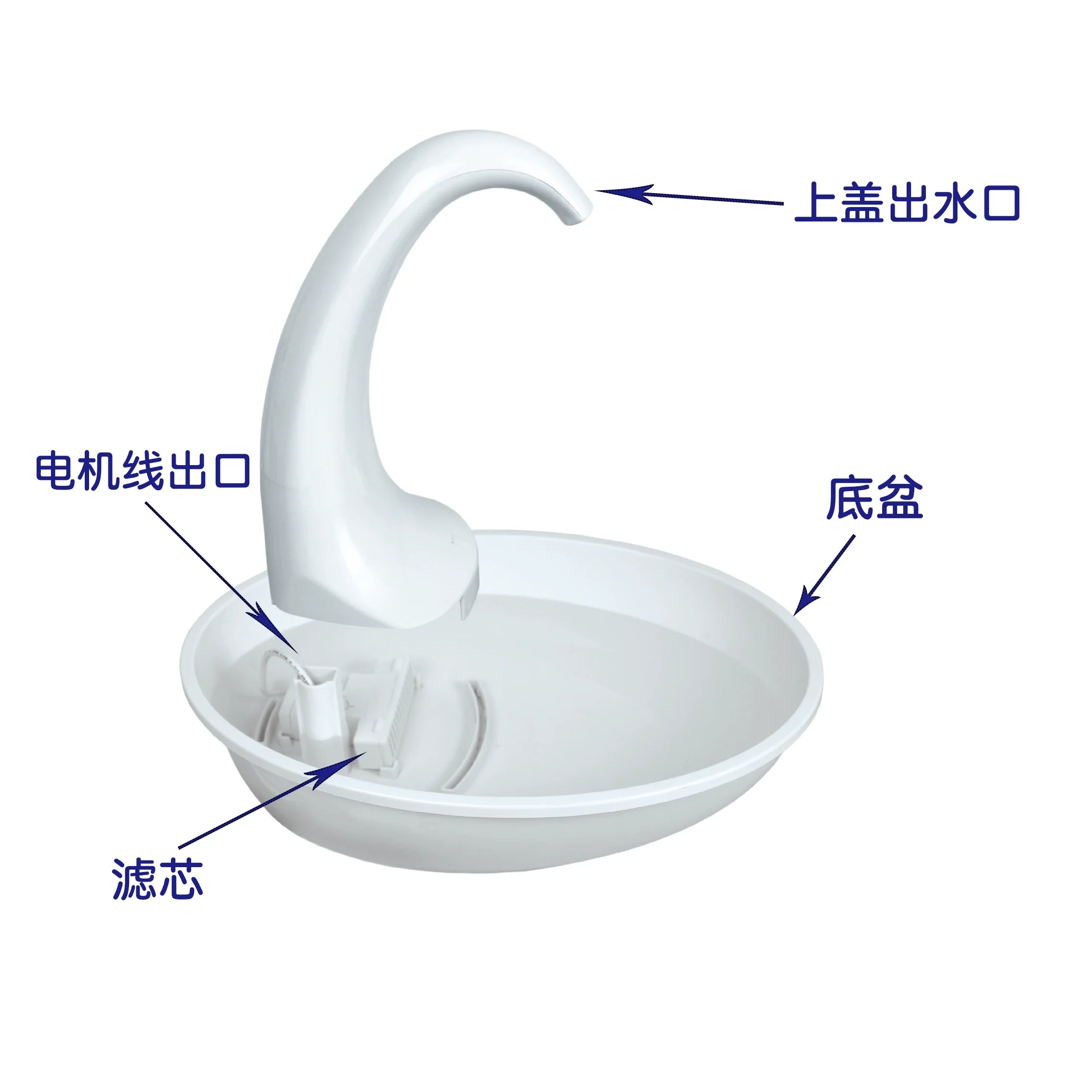 Pet Cat Water Dispenser Cat Water Feeding Flowing Fountain