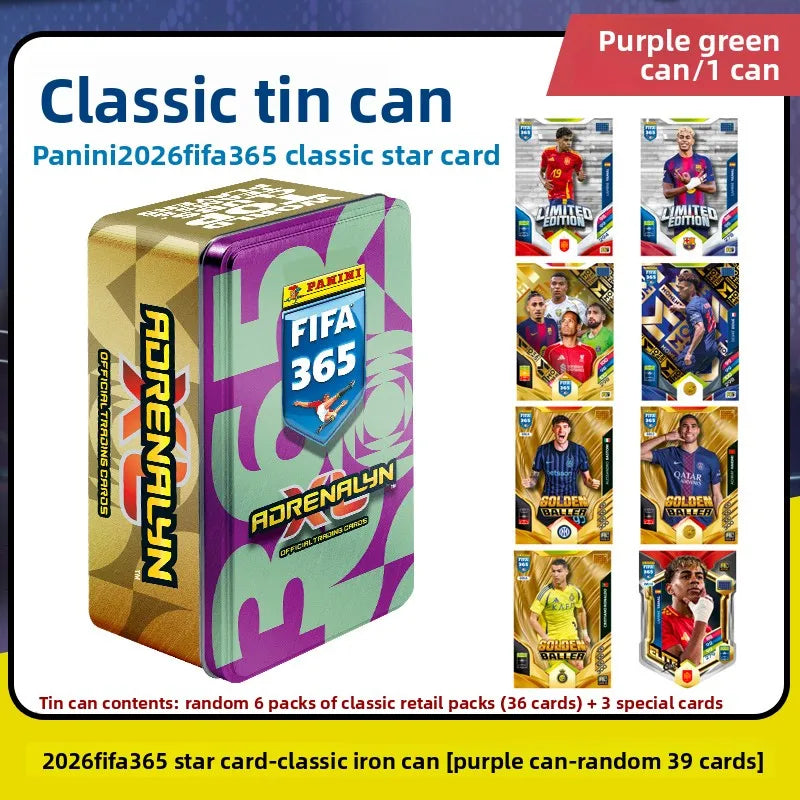 2026 Panini FIFA 365 Adrenalyn XL - Top Clubs Teams Players Collectible Trading Card Gift