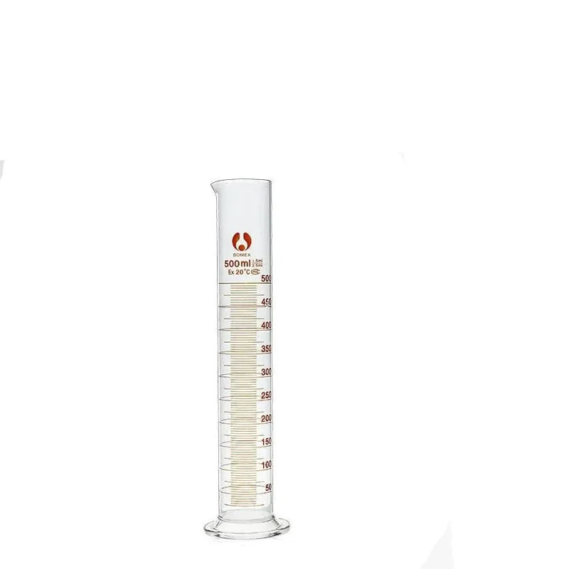 1PCS Lab Measuring Cylinder Set 5ml 10ml 25ml 50ml 100ml 200ml 500ml, Thick Glass Graduated Cylinder Kit for Laboratory Supplies