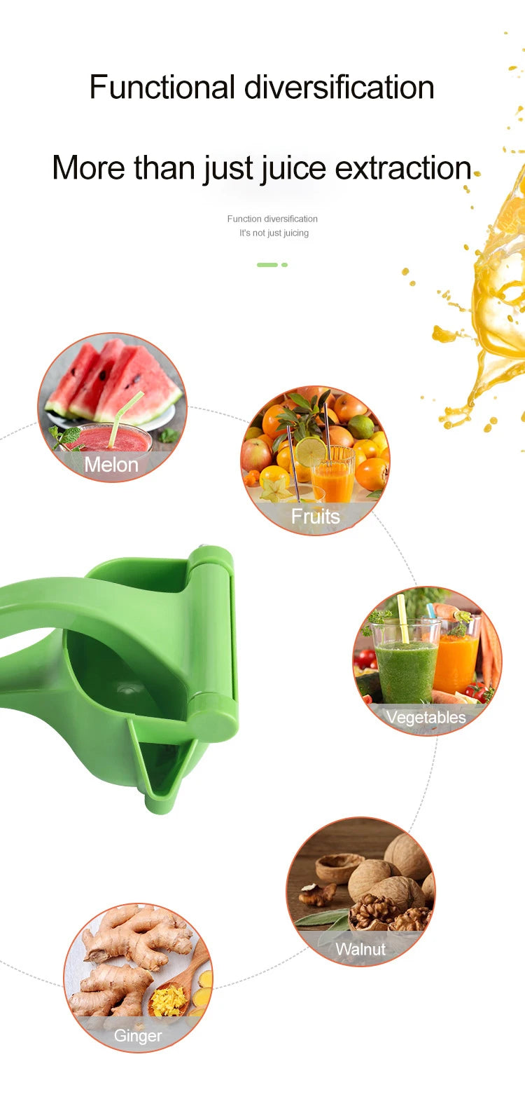 1pc Green Multifunctional Juicer Handheld Non-electric Lemon Squeezer Fruit Vegetable Small Juicer Manual Juicer