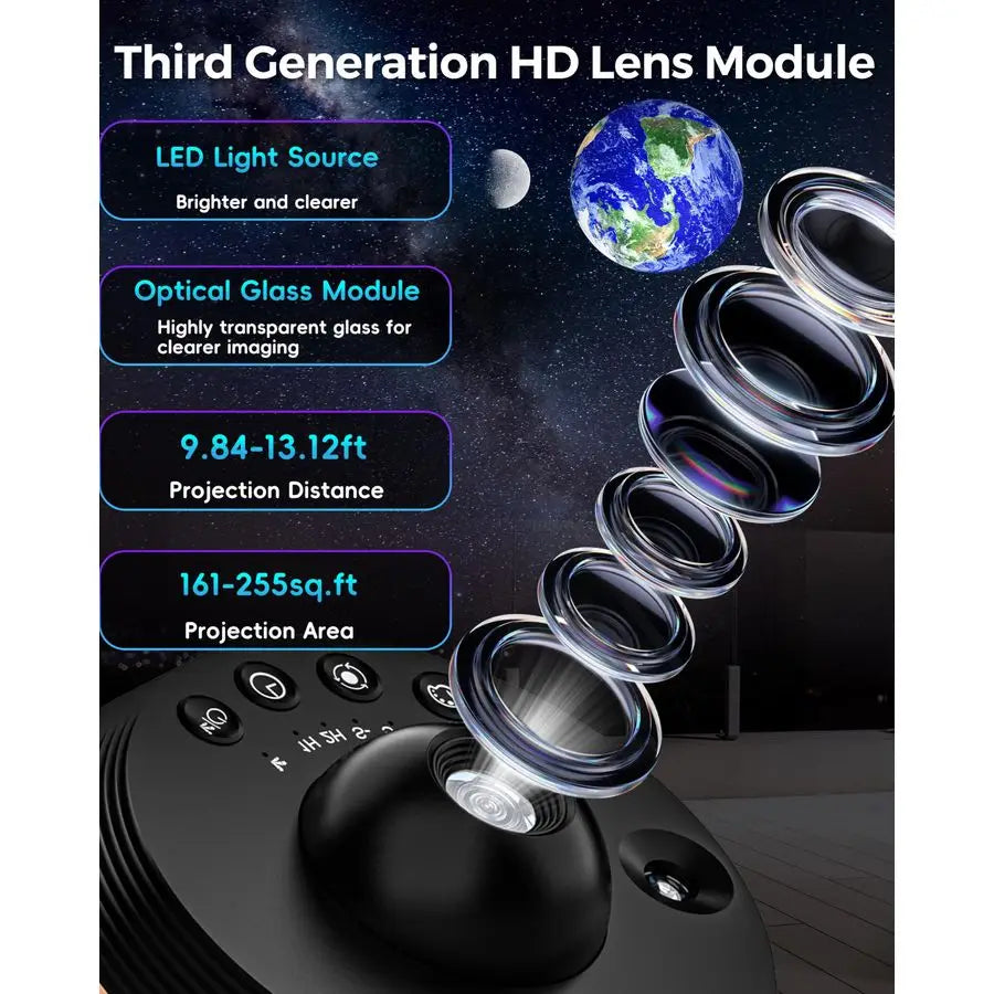 Galaxy Projector for Bedroom, 13 in 1 Home Planetarium Star Constellation Projector with Meteor Moon Milky Way, Space Ceiling S