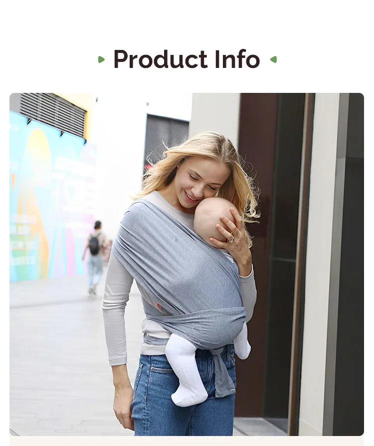 Ergonomic Baby Backpack Newborn Sling with Backpack Straps Outdoor Parenting X-shaped Support Comfortable Baby Carrier