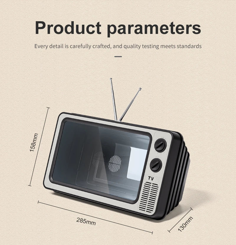 Phone Screen Magnifier Enlarged Expand Stand Phone Holder HD Video Amplifier Eyes Protection Retro TV Box For Iphone Xiaomi