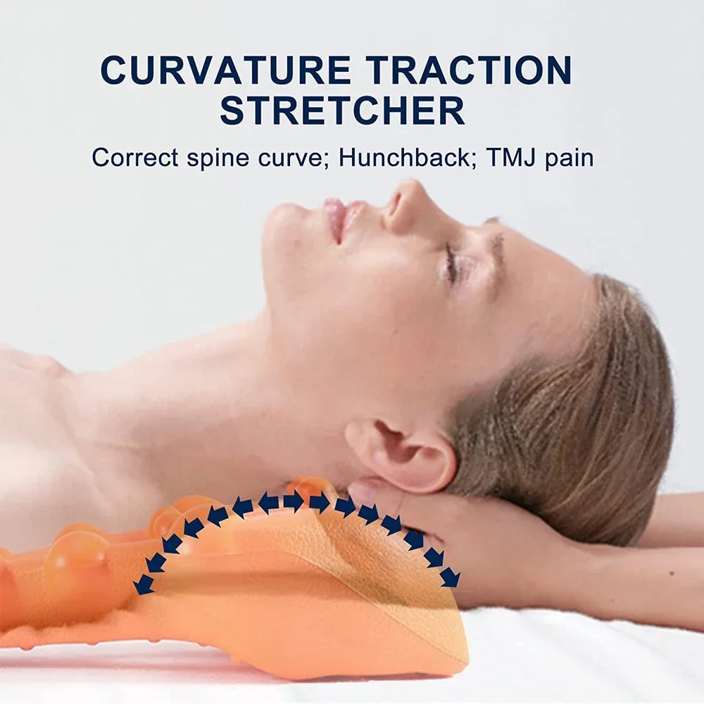 Cervical Traction Device Neck Massager for Cervical vertebra Shoulder Stretcher Trigger Point Massager Neck Acupressure Device