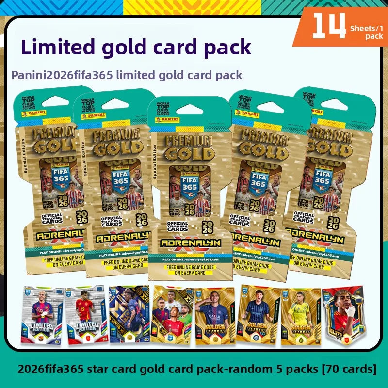 2026 Panini FIFA 365 Adrenalyn XL - Top Clubs Teams Players Collectible Trading Card Gift