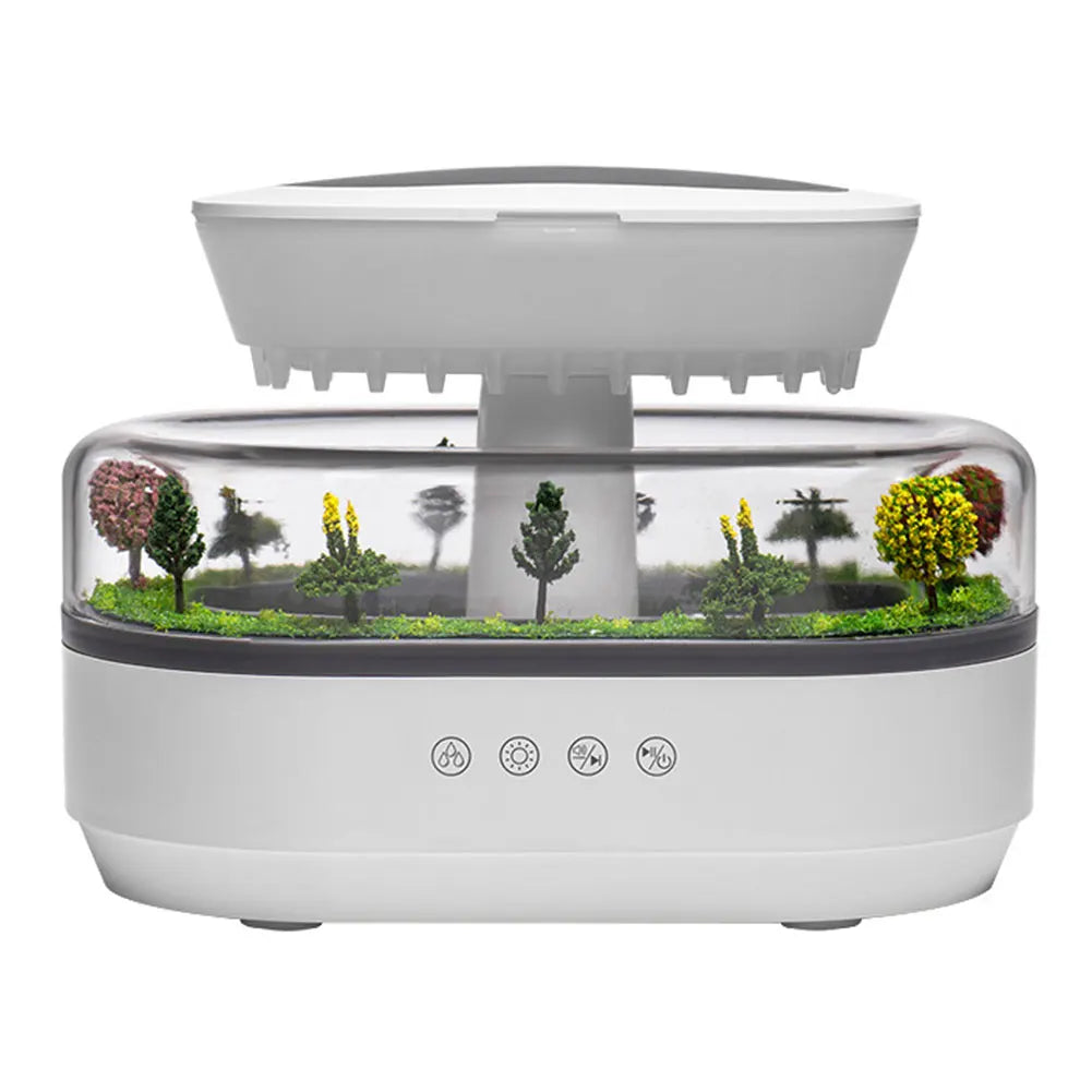 RainCloud Ultrasonic Aroma Humidifier Colorful Light Water Drip Micro Landscape Essential Oil Diffuser Home Cool Mist Humidifier
