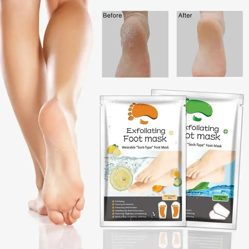 2pcs/Set Socks For Pedicure Socks For Feet Peeling Foot Mask Health Care Skin Care Feet Dead Skin Removal Exfoliating Foot Mask