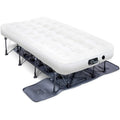 EZ-Bed (Twin) Air Mattress with Frame & Rolling Case, Self Inflatable, Blow Up Bed Auto Shut-Off, Comfortable Surface Ai