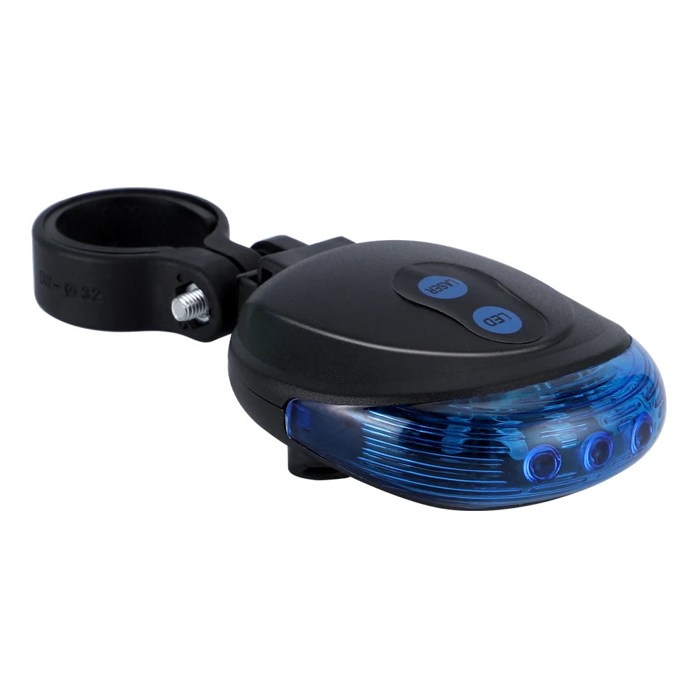 Waterproof Bicycle Cycling Lights Taillights LED Laser Safety Warning Bicycle Lights Bicycle Tail Bicycle Accessories Light
