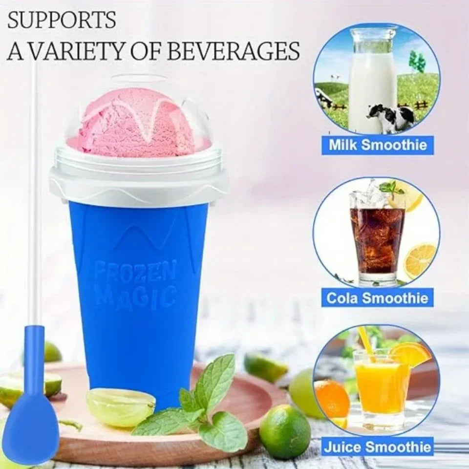Quick-Frozen Slushy Maker Cup Large Capacity Slushy Cup for Homemade Smoothies Juice Ice Cream Summer Squeeze Beker Kitchen Tool