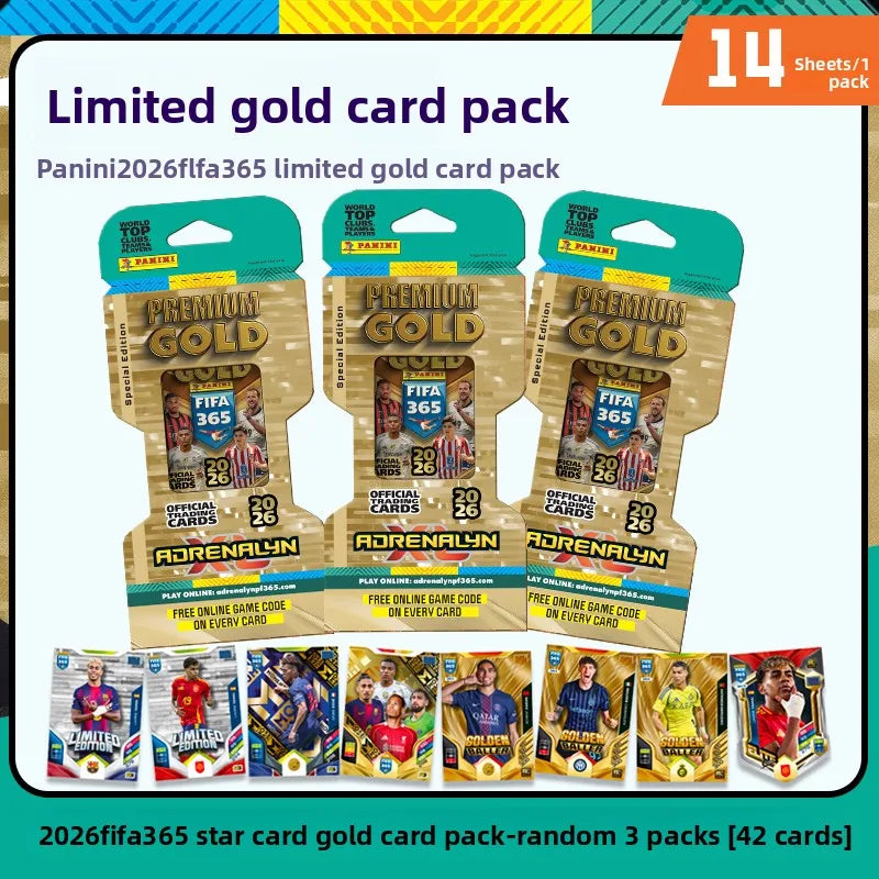 2026 Panini FIFA 365 Adrenalyn XL - Top Clubs Teams Players Collectible Trading Card Gift