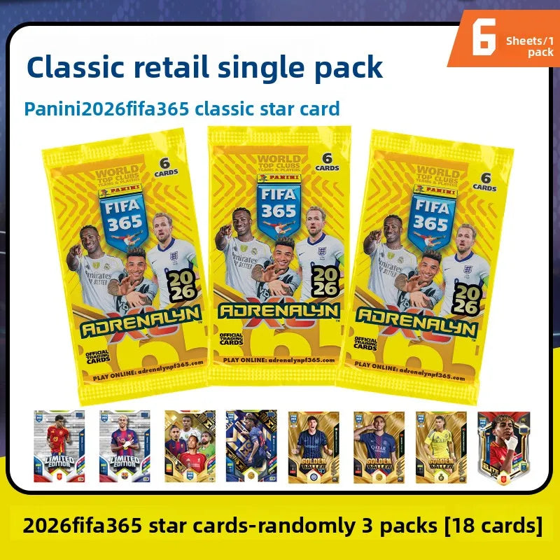 2026 Panini FIFA 365 Adrenalyn XL - Top Clubs Teams Players Collectible Trading Card Gift