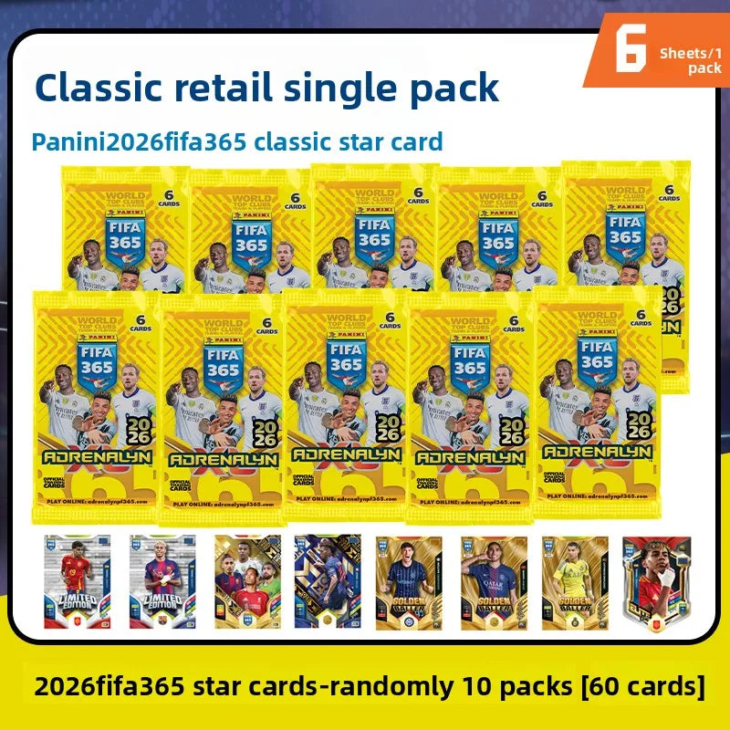 2026 Panini FIFA 365 Adrenalyn XL - Top Clubs Teams Players Collectible Trading Card Gift